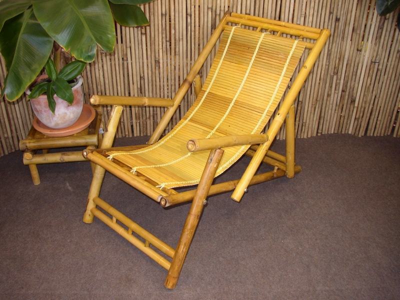 Bambusové lehátko natural vzhledové vady