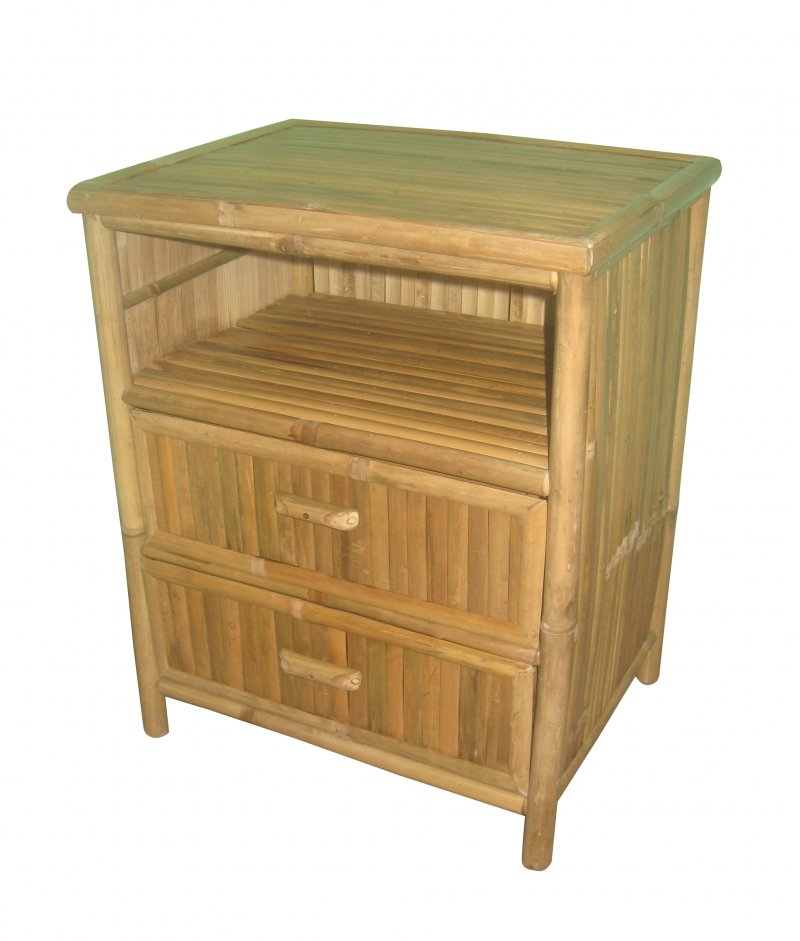 Komoda bambusová 2 zásuvky