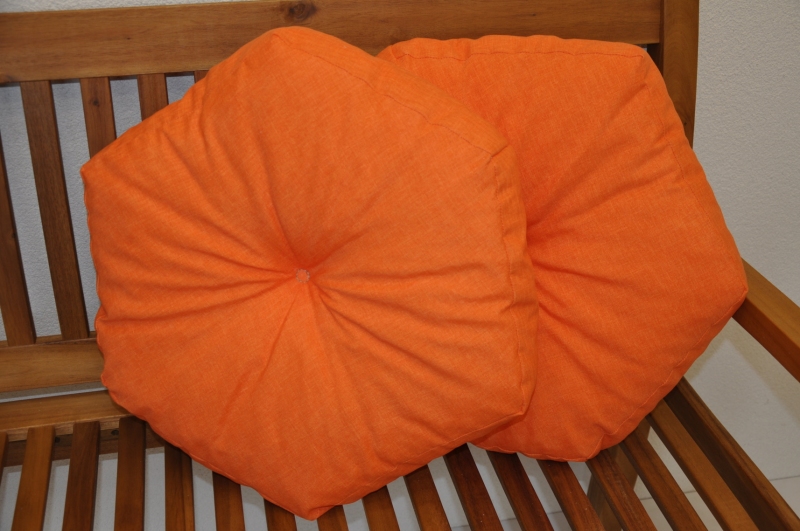 Polštář hvězda oranžový set 2 kusy