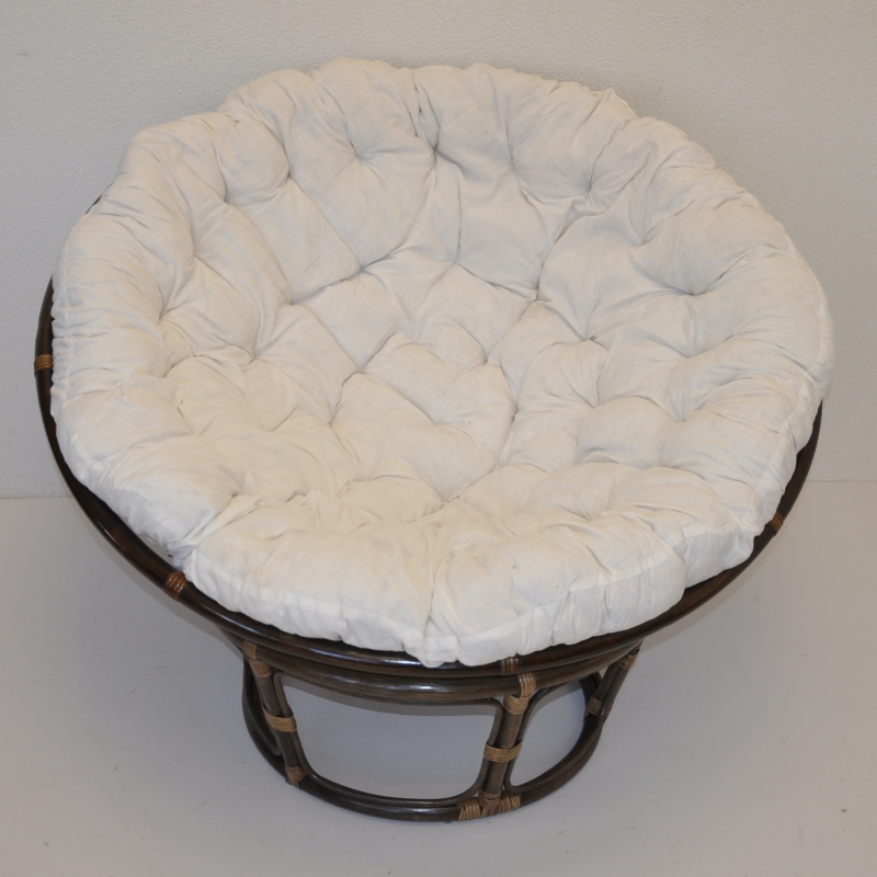 Ratanový papasan 110 cm hnědý - vzhledové vady