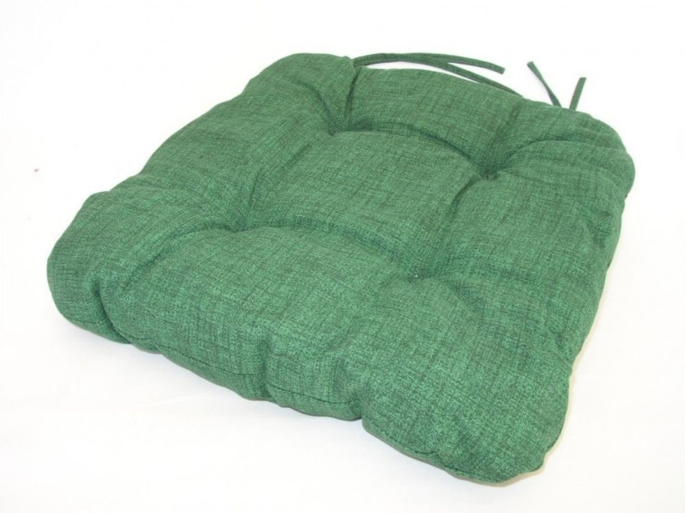 Podsedák na židli 40x40cm, barva tmavě zelený melír